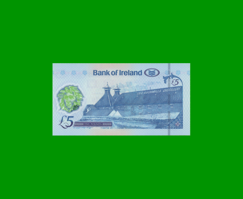 BILLETE DE IRLANDA DEL NORTE 5 LIBRAS, POLYMERO, PICK NEW AÑO 2017 ESTADO SIN CIRCULAR.- - Imagen 2