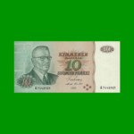 BILLETE DE FINLANDIA 10 MARKKA, PICK 111, AÑO 1980 ESTADO SIN CIRCULAR.-