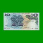 BILLETE DE PAPUA NUEVA GUINEA 10 KINA, PICK 7, ESTADO SIN CIRCULAR.-