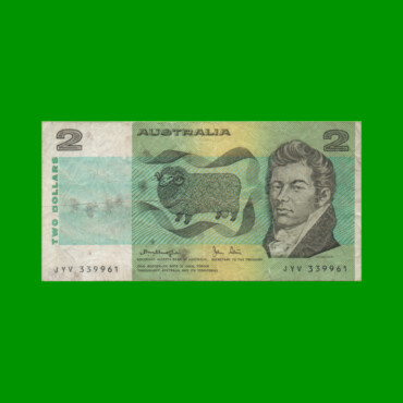 BILLETE DE AUSTRALIA 2 DOLARES, PICK 43c, AÑO (1979) ESTADO BUENO+ .-