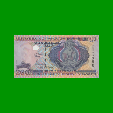 BILLETE DE VANUATU 200 VATU, PICK 8b, AÑO (1995) ESTADO SIN CIRCULAR.-