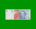 PESOS CONVERTIBLES 2do DISEÑO $2,00, BOT 3202, AÑO 1998, ESTADO EXCELENTE.-