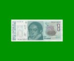 BILLETE DE AUSTRALES, 1 AUSTRAL , BOT 2802, AÑO 1986, ESTADO EXCELENTE.-