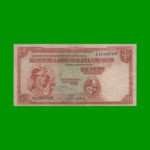 BILLETE DE URUGUAY $1,00, PICK 28a, ESTADO BUENO.-