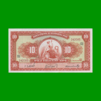 BILLETE DE PERU 10 SOLES, PICK 82A, AÑO 1960, ESTADO SIN CIRCULAR.-