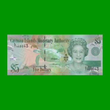 BILLETE DE ISLAS CAYMAN 5 DOLARES, PICK 39a, ESTADO SIN CIRCULAR.-