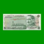 BILLETE DE GUATEMALA 1 QUETZAL, PICK 59c, AÑO 1983 ESTADO EXCELENTE.-