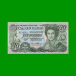 BILLETE DE ISLAS MALVINAS 10 LIBRAS, PICK 18, ESTADO SIN CIRCULAR.-