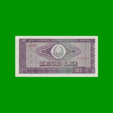 BILLETE DE RUMANIA 10 LEI, PICK 94, AÑO 1966 ESTADO EXCELENTE+ .-
