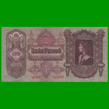 BILLETE DE HUNGRIA 100 PENGO, PICK 98 AÑO 1930 ESTADO EXCELENTE.-