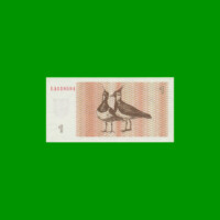 BILLETE DE LITUANIA 1 TALONAS, PICK 39, AÑO 1992 ESTADO SIN CIRCULAR.-