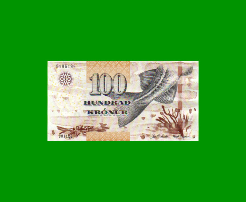 BILLETE DE ISLAS FEROE 100 KRONUR, PICK 30, AÑO 2011 ESTADO SIN CIRCULAR.-