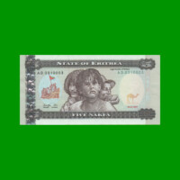 BILLETE DE ERITREA 5 NAFKA, PICK 2, AÑO 1997 ESTADO SIN CIRCULAR.-