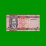 BILLETE DE SUDAN DEL SUR 5 LIBRAS, PICK 6, AÑO 2011 ESTADO SIN CIRCULAR.-