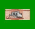 BILLETE DE REPUBLICA DOMINICANA $100,00 ORO PICK 190 AÑO 2014 ESTADO SIN CIRCULAR.- - Imagen 2