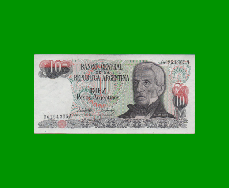 PESOS ARGENTINOS $10,00, BOT 2611, AÑO 1983, ESTADO EXCELENTE+ .-