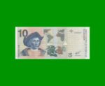 BILLETE DE EL SALVADOR 10 COLONES, PICK 148, AÑO 1998 ESTADO SIN CIRCULAR.-