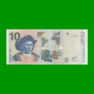BILLETE DE EL SALVADOR 10 COLONES, PICK 148, AÑO 1998 ESTADO SIN CIRCULAR.-