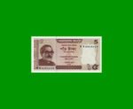 BILLETE DE BANGLADESH 5 TAKA, PICK 53Aa, ESTADO SIN CIRCULAR.-