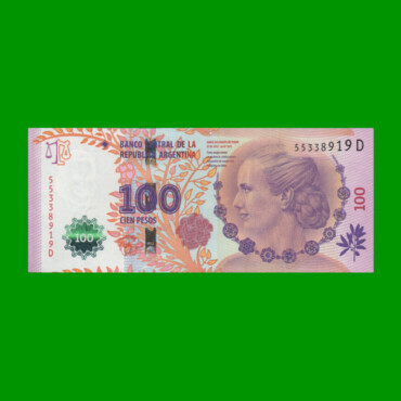 PESOS 3er DISEÑO $100,00, BOT 4303, AÑO 2013, ESTADO EXCELENTE+.-