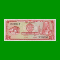 BILLETE DE PERU 10 SOLES, PICK 100c, AÑO 1974, ESTADO SIN CIRCULAR.-