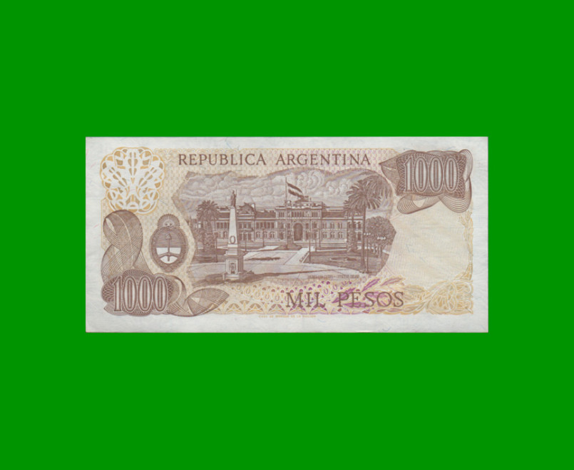 PESOS LEY 18.188 $1.000,00, BOT 2462, AÑO 1982, ESTADO EXCELENTE.- - Imagen 2