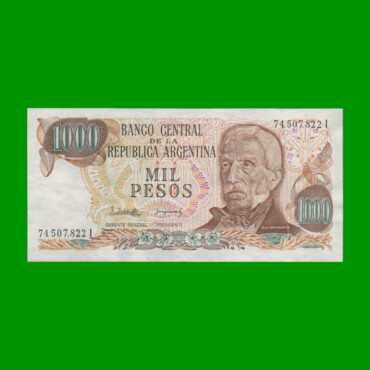 PESOS LEY 18.188 $1.000,00, BOT 2462, AÑO 1982, ESTADO EXCELENTE+ .-