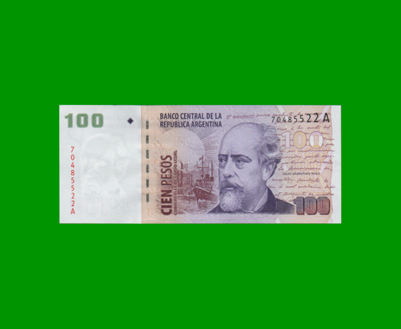 PESOS CONVERTIBLES 2do DISEÑO $100,00, BOT 3705, AÑO 2001, ESTADO EXCELENTE+.-