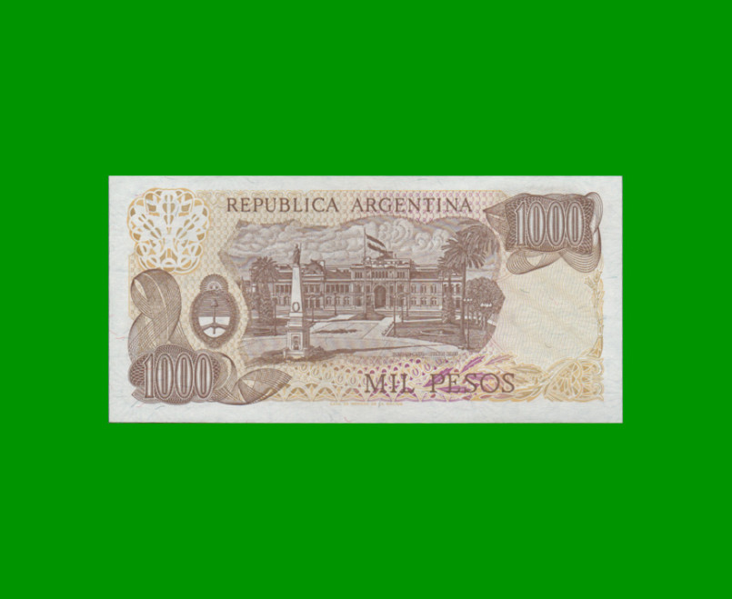 PESOS LEY 18.188 $1.000,00, BOT 2462, AÑO 1982, ESTADO SIN CIRCULAR.- - Imagen 2