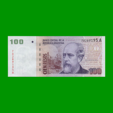 PESOS CONVERTIBLES 2do DISEÑO $100,00, BOT 3705, AÑO 2001, ESTADO SIN CIRCULAR.-