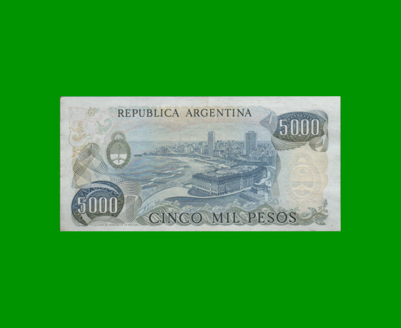 PESOS LEY 18.188 $5.000,00, BOT 2465a, AÑO 1978, ESTADO EXCELENTE.- - Imagen 2