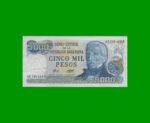PESOS LEY 18.188 $5.000,00, BOT 2465a, AÑO 1978, ESTADO EXCELENTE.-