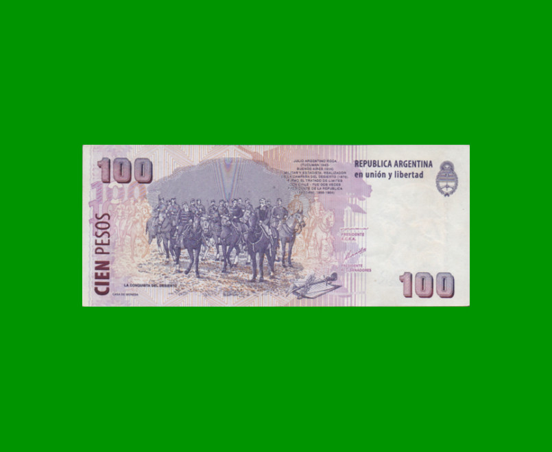 PESOS CONVERTIBLES 2do DISEÑO $100,00, BOT 3707, AÑO 2001, ESTADO EXCELENTE.- - Imagen 2