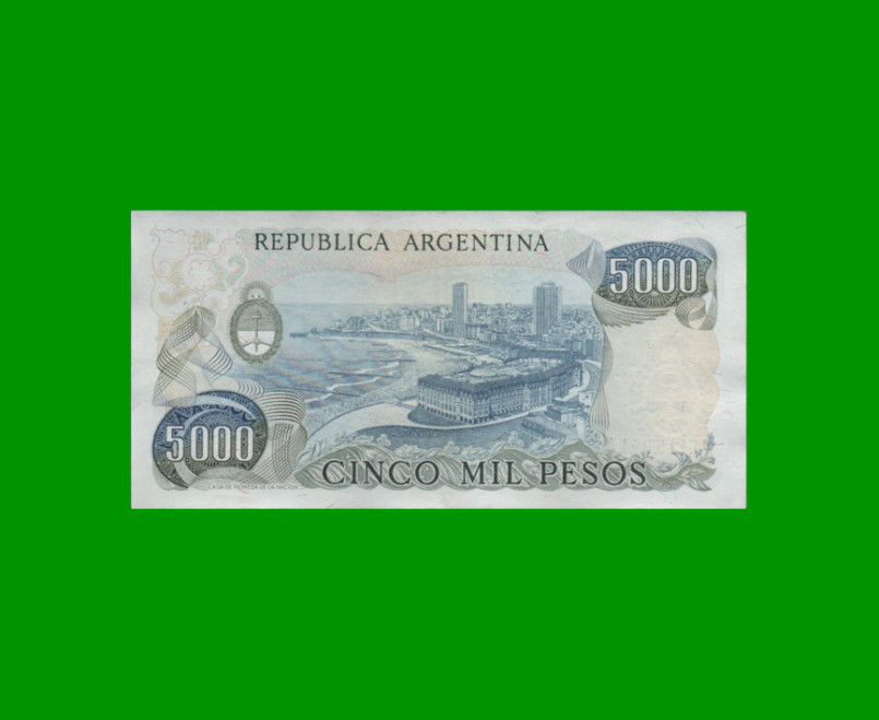 PESOS LEY 18.188 $5.000,00, BOT 2465b, AÑO 1978, ESTADO EXCELENTE+ .- - Imagen 2