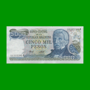 PESOS LEY 18.188 $5.000,00, BOT 2465b, AÑO 1978, ESTADO EXCELENTE+ .-