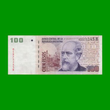 PESOS CONVERTIBLES 2do DISEÑO $100,00, BOT 3708, AÑO 2001, ESTADO MUY BUENO+ .-