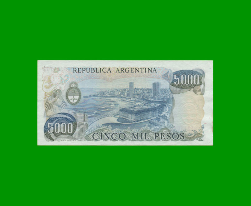 PESOS LEY 18.188 $5.000,00, BOT 2468a, AÑO 1979, ESTADO EXCELENTE.- - Imagen 2