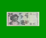 BILLETE DE EL SALVADOR 25 COLONES, PICK 149b, AÑO 1998 ESTADO EXCELENTE.-