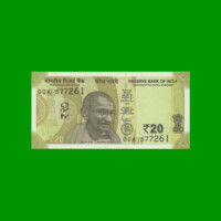 BILLETE DE INDIA 20 RUPIAS, PICK NEW, ESTADO SIN CIRCULAR.-