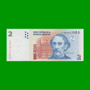 PESOS CONVERTIBLES 2do DISEÑO $2,00, BOT 3224, AÑO 2006, ESTADO SIN CIRCULAR.-