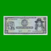BILLETE DE PERU 50 SOLES, PICK 101c, AÑO 1974, ESTADO EXCELENTE+.-
