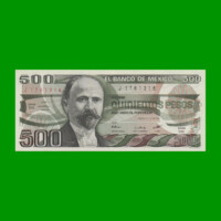 BILLETE DE MEXICO $500,00 PICK 79a, AÑO 1983, ESTADO SIN CIRCULAR.-