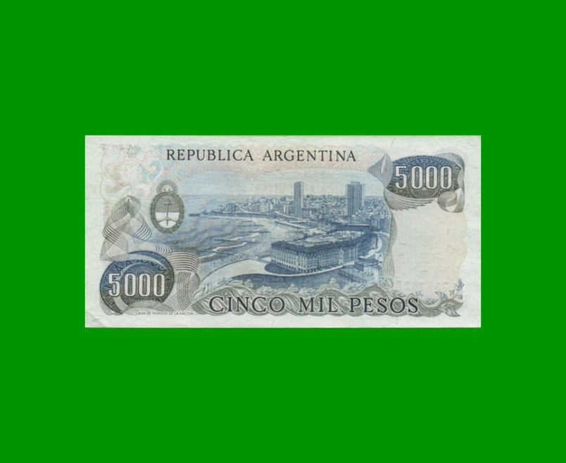 PESOS LEY 18.188 $5.000,00, BOT 2473, AÑO 1981, ESTADO EXCELENTE+ .- - Imagen 2