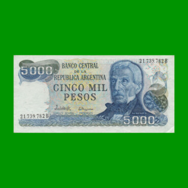 PESOS LEY 18.188 $5.000,00, BOT 2473, AÑO 1981, ESTADO EXCELENTE+ .-