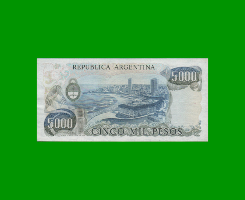 PESOS LEY 18.188 $5.000,00, BOT 2473, AÑO 1981, ESTADO SIN CIRCULAR.- - Imagen 2