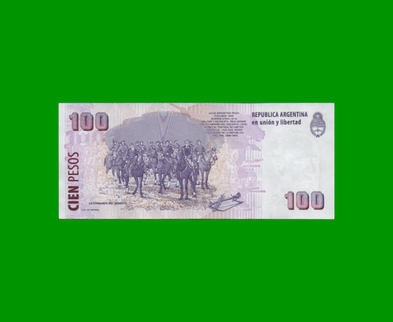 PESOS CONVERTIBLES 2do DISEÑO $100,00, BOT 3711, AÑO 2002, ESTADO EXCELENTE+.- - Imagen 2