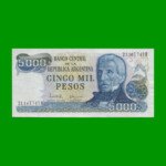 PESOS LEY 18.188 $5.000,00, BOT 2473, AÑO 1981, ESTADO SIN CIRCULAR.-