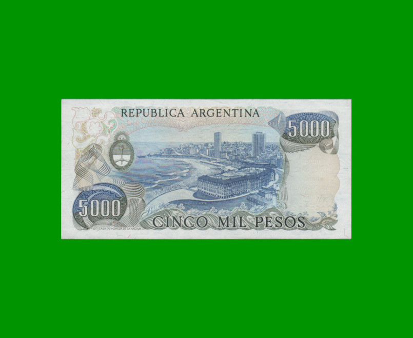 PESOS LEY 18.188 $5.000,00, BOT 2474, AÑO 1982, ESTADO EXCELENTE+ .- - Imagen 2