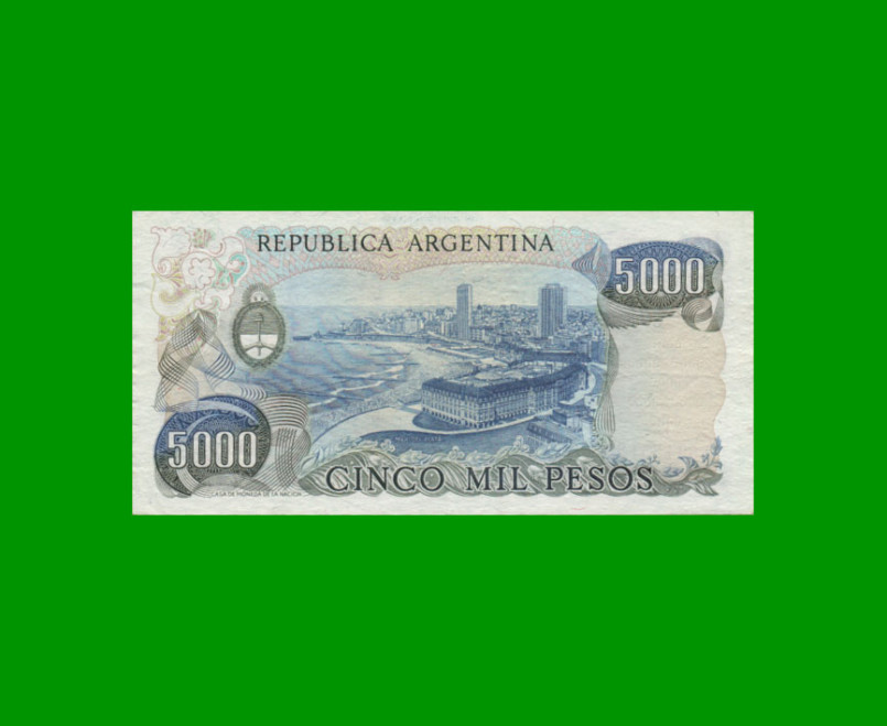 PESOS LEY 18.188 $5.000,00, BOT 2476, AÑO 1982, ESTADO EXCELENTE.- - Imagen 2