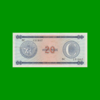BILLETE DE CUBA $20,00 PICK FX23, SERIE C, ESTADO SIN CIRCULAR.-